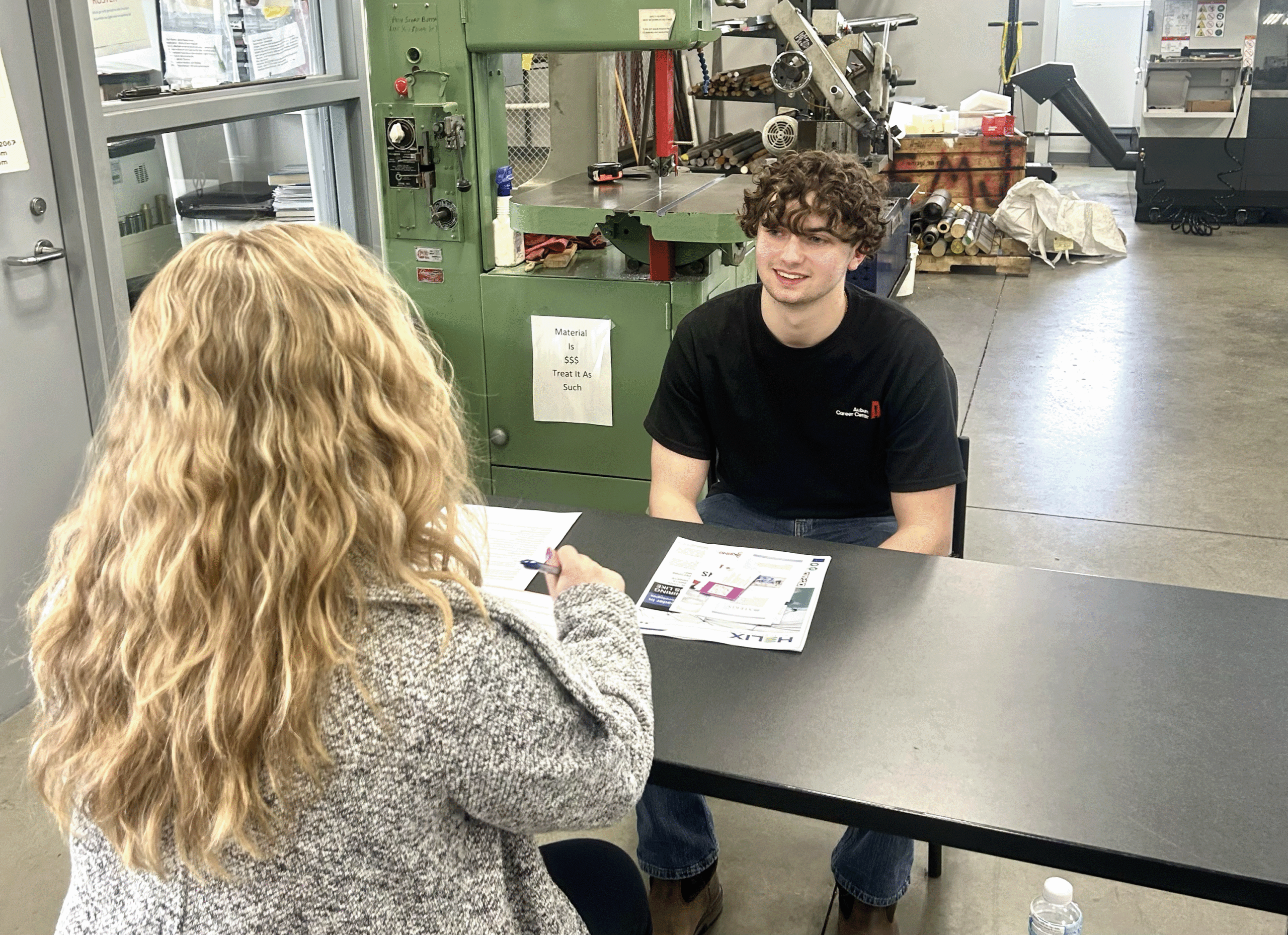 JITS Applicant At Interview For A Job Listing