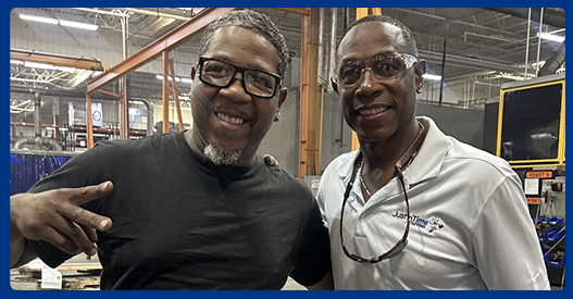 JITS Kenny Lofton with Happy Clients